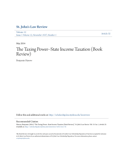 State Income Taxation (Book Review)