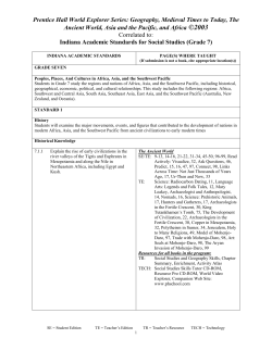 Prentice Hall World Explorer Series: Geography, Medieval Times to