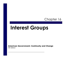 Lobbying - Redlands Community College