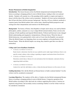 Lesson 4 - Roman Monuments