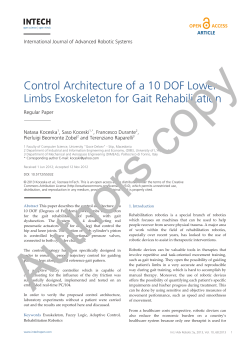 Control Architecture of a 10 DOF Lower Limbs Exoskeleton for Gait