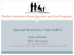 Medical Assistance Estate Recovery and Lien Programs