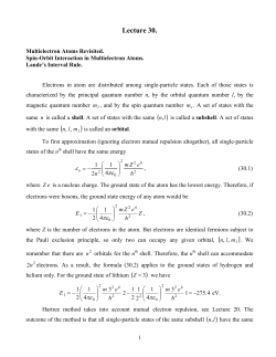 Lecture 30. - McMaster Physics and Astronomy