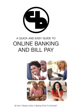 a quick and easy guide to online banking and