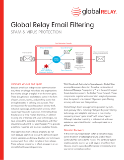 Global Relay Email Filtering