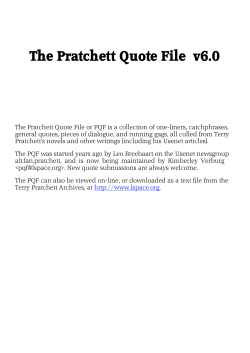 The Pratchett Quote File v6.0 - The L
