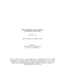 DARK ADVENTURE RADIO THEATRE: THE HORROR AT RED