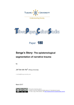 Paper 180: Senga`s Story