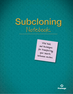 Subcloning Notebook