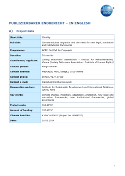 PublizierbarerEndbericht ClimMig English Long Version 25032014