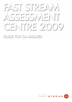 Civil Service Fast Stream Brochure - page 8