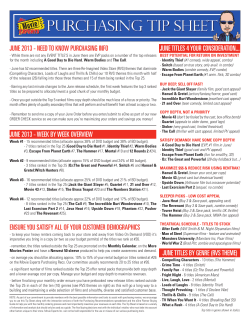 june 2013 - Movie Experts