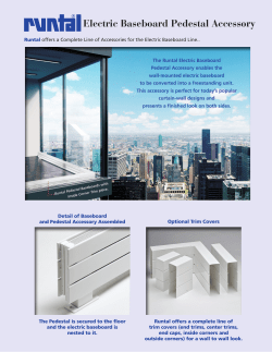 Electric Baseboard Pedestal Accessory