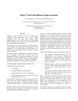 Rotor Track and Balance Improvements