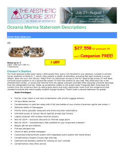 Oceania Marina Stateroom Descriptions