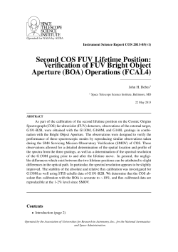 Second COS FUV Lifetime Position: Verification of FUV Bright Object