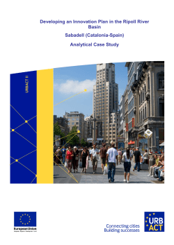 Developing an Innovation Plan in the Ripoll River Basin