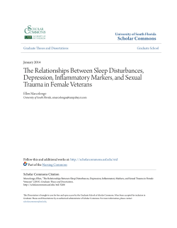 The Relationships Between Sleep Disturbances, Depression