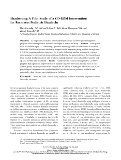 Headstrong: A Pilot Study of a CD-ROM
