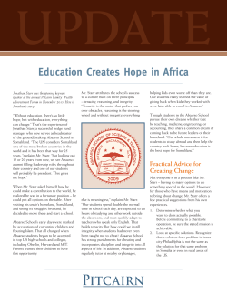Education Creates Hope in Africa