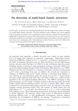 On detection of multi-band chaotic attractors