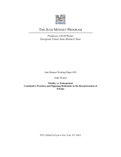 Finality vs. Enlargement: Constitutive Practices and Opposing