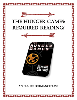 THE HUNGER GAMES: REqUIRED READING?