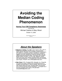 E/M Coding - Health Care Compliance Association