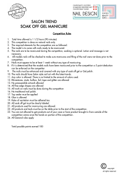 Salon Trend Soak Off Gel Manicure - English