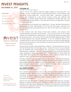 newsletter - Nvest Wealth Strategies