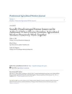 Socially Disadvantaged Farmer Issues can be Addressed When