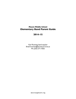 2014 EB Parent Guide - Tacoma Public Schools