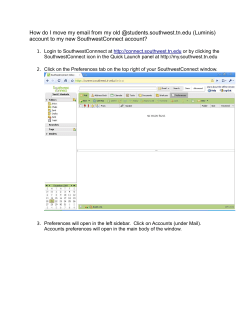 How do I move my email from my old @students.southwest.tn.edu