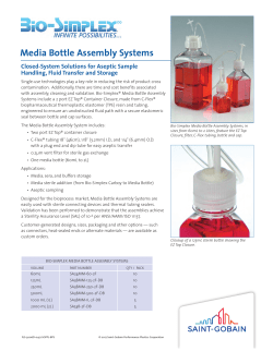 Media Bottle Assembly Systems - Saint