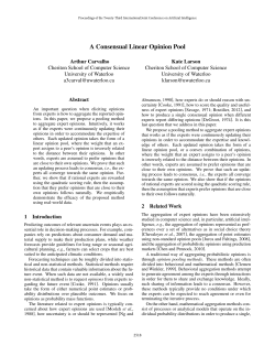 A Consensual Linear Opinion Pool