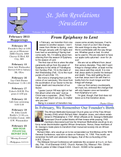 St. John Revelations Newsletter