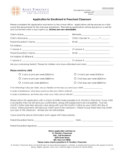 here - St. Timothy`s Episcopal Church and Preschool