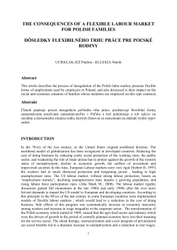 the consequences of a flexible labour market for polish