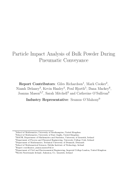 Particle Impact Analysis of Bulk Powder During Pneumatic