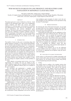 web sockets enabled on-line presence and realtime game