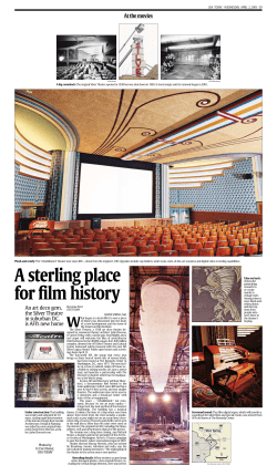 A sterling place for film history
