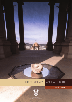 The Presidency Annual Report 2015