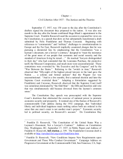 1 Chapter --- Civil Liberties After 1937 &ndash; The