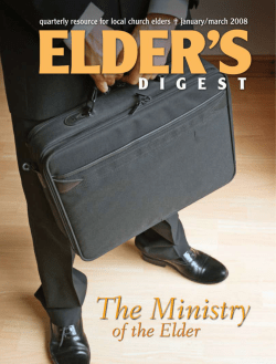 Elder`s Digest for 2008 - Vol. 14