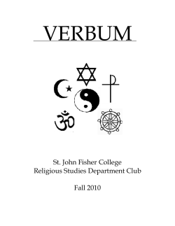 St. John Fisher College Religious Studies Department Club Fall 2010