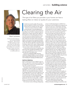 Clearing the Air - Construction Instruction