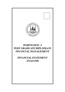 Financial Statement Analysis