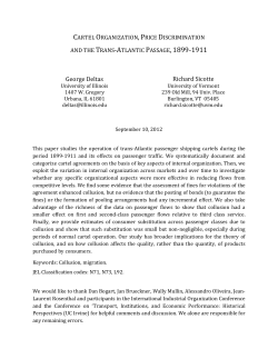 Cartel Organization, Price Discrimination and the Trans