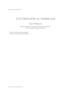 4.2.2 Geological timescale