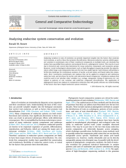 Analyzing endocrine system conservation and evolution